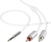 SpeaKa Professional SP-7870524 Cinch / Klinke Audio Anschlusskabel [2x Cinch-Stecker - 1x Klinkenstecker 3.5 mm] 1.50 m