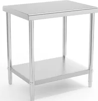 Royal Catering Edelstahl-Arbeitstisch - ECO - 80 x 60 cm - 190 kg -