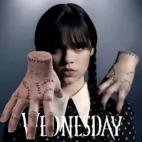 Wednesday Addams Latex Thing Hand Cosplay Addams Family Figur Horror Ornamente für Halloween Party Kostüm Requisiten Home Decor