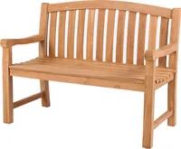 Teakholz Garten-/Balkonsitzbank - bene living - Swindon 120 cm