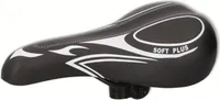 Dunlop sedlo na horský bicykel Sedlo na bicykel MTB sedlo zo syntetickej kože vrátane penovej výplne sedlovky 27 x 16,5 x 9,6 CM čierna/biela