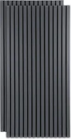 Jopassy akustický panel MDF nástenný obklad prírodný akustický stenový panel moderné stenové panely z drevenej dyhy a plsti 2x 120x60x2,1cm sivá