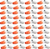 40x Netzwerkstecker CAT 7 6A RJ45 LAN Netzwerk Crimp Stecker vergoldete Kontakte