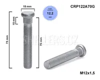 Kolový svorník (šteft) M12x1,5x70 tisícihran průměr 12,2mm (CRP122A70G)