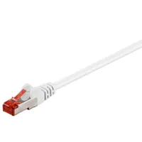 Goobay 95471 Patch kábel CAT 6, S/FTP (PiMF), biely, 0,5 m - zmes medi CCA