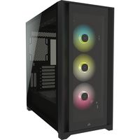 CORSAIR Geh Midi iCUE 5000X RGB (szkło hartowane) Czarny