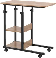 Vicco Stolik do salonu Liam, 89 x 40 cm z kółkami, Złoty dąb energetyczny/Czarny