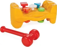 Pilsan 03272 Hammerspiel ab 10 Monate, Motorikspiel, bunte Formen, Hammer