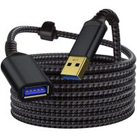 USB 3.1 Gen1 Verlängerungskabel, 50 cm, USB-Stecker auf USB-Buchse, Verlängerung, 5 Gbit/s, Nylongeflecht, Reagle