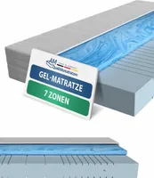 AM Qualitätsmatratzen | Gelschaum-Matratze 120x200 cm | H3 | Hochwertige Matratze mit 4 cm Gelschaum-Auflage | 20 cm Höhe |  Germany | 120 x 200 cm