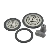 "Ersatzteile-Set für Stethoskope – Verstellbare Membranen, Ohrstöpsel und Kälteschutzring, Schwarz Classic III Cardiology IV"