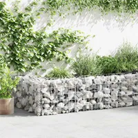 vidaXL Gabionová stena z pozinkovanej ocele 450 × 30 × 50 cm