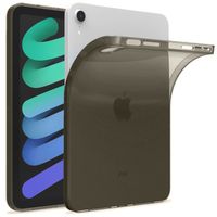 Hülle Kompatibel mit Apple iPad Mini 6 (2021) - Transparent Silikon Cover Case Schutzhülle in Schwarz