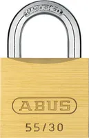 Vorhängeschloss Abus 55/30 Messing gleichschließend