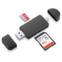 3.0 USB Type- C Kartenleser, SD / Micro SD Kartenleser Speicherkartenleser mit Micro USB OTG, USB 3.0 Adapter für Samsung, Huawei, Android Smartphone, MacBook und PC Laptop