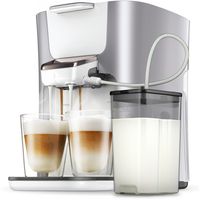 Philips Senseo HD6574/20 Latte Duo Kaffeepadmaschine, silber
