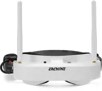Eachine EV100 720 * 540 5,8G 72CH FPV brýle s dvojitou anténou Ventilátor 7,4V 1000mAh baterie pro RC drony - bílé