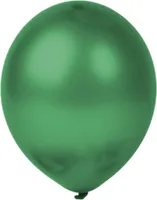 25 Standard Luftballons 30 cm, Dunkelgrün - metallic (glänzend)
