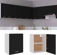 vidaXL Szafka ścienna czarna 50x31x60 cm płyta wiórowa