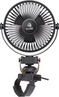 6-Zoll Ventilatorkopf Ventilator 360° Rotation Fan, Aufhängen Deckenventilator mit Lanyard, Bandbefestigungsbasis und Bürstenlosem Motor, für Pflanzenzelte