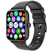 Fance - Smartwatch für Damen Herren mit Telefonfunktion, Fitness Tracker Uhr, 1.7" HD Voll Touchscreen, für Android IOS, IP67 Wasserdicht - Schwarz