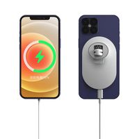 KFZ MagSafe Charger 15W für iPhone 12 Pro/Max/Mini magnetische Auto Halterung - WEIß