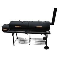 vidaXL Barbecue-Smoker Grill Nevada XL Schwarz