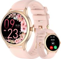 Damen Smartwatch mit Telefonfunktion,1.32" DIY Dial   mit Herzfrequenz SpO2 Schlaf Schrittzähler,100+ Sportmodi, Kamerasteuerung  für IOS Android