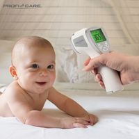 ProfiCare® kontaktloses Fieberthermometer für Babys, Kleinkinder & Erwachsene, Stirnthermometer auch als Oberflächenthermometer geeignet, schnelles Messergebnis mit 3-farbigen Fieberampel – PC-FT 3094