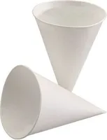 Papstar Spitzbecher aus Zuckerrohrpapier 100 ml, 25 x 200 Stück