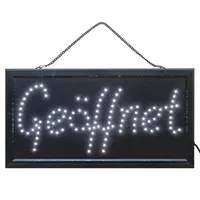 Neonschild Optik LED-Schild Open geöffnet I Leuchtendes Schild zum