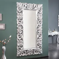 Großer Barock Design Spiegel VENICE silber antik 90x180cm Wandspiegel