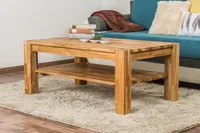 Couchtisch Eiche Massivholz Farbe: Natur 50x105x65 cm
