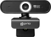 prio Full HD 1080P Autofokus Webcam schwarz