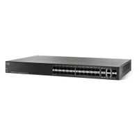 Cisco SG350-28SFP           GE/GE/MAN/24  24x SFP, 2x SFP/RJ45 Combo
