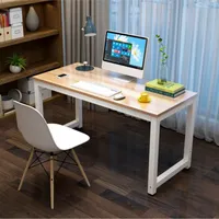 Computertisch PC Tisch Schreibtisch Bürotisch 120 x 60 x 76 cm Farbe: Weiss/Walnuss