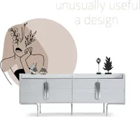 bílý příborník do jídelny Nový dřevěný nábytek Moderní designový nábytek JVmoebel