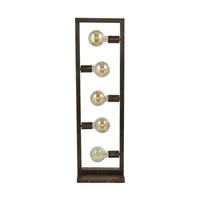 Stehleuchte, Metall rostfarben, 5 flammig, H 160 cm