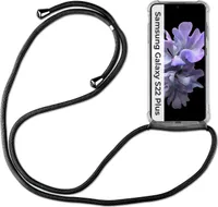 Handykette für Samsung S21 S22 S23 S24 FE Plus Ultra Handyhülle mit Band Hülle Galaxy S22+ Schwarz