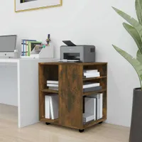 Szafka na kółkach dąb wędzony 60x53x72 cm materiał drewnopochodny