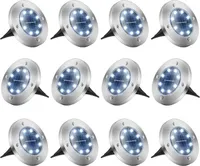 12 PCS Solar Ground Lights Outdoor wasserdichte LED Bodenleuchten für Patio Lawn Yard Landscape Pathway Walkway