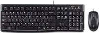 Logitech MK120 Tastatur-Maus-Set kabelgebunden schwarz