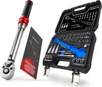 Fahrrad Drehmomentschlüssel Set 1/4" 2,5-20Nm 32-teilig Feinmechanik