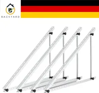4x118cm Solarpanel Halterung PV-Montagesysteme Befestigung Aufständerung Balkonkraftwerk Halterung