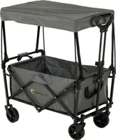 greemotion Faltbarer Bollerwagen mit Verdeck, Gartenhandwagen 70 kg