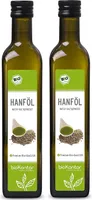 Hanfsamenöl 2x 500ml (1000 ml) I absolut rein - nativ und kaltgepresst von bioKontor