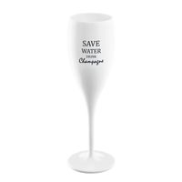 sektglas Nr. 1 Save Water 80 ml Polycarbonat weiß