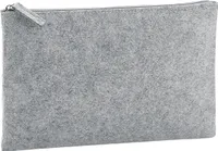 Bagbase - Kosmetikbeutel, Filz PC5722 (23 cm x 14 cm) (Grau meliert)