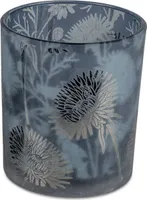 Formano - Windlicht Blume grau-blau