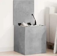 vidaXL Truhe Betongrau 40x42x46 cm Holzwerkstoff